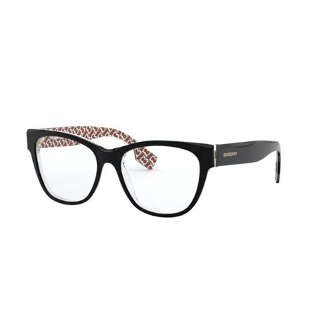 burberry 2301 red black|BURBERRY Eyeglasses BE 2301 3822 Top Black/Print Tb .